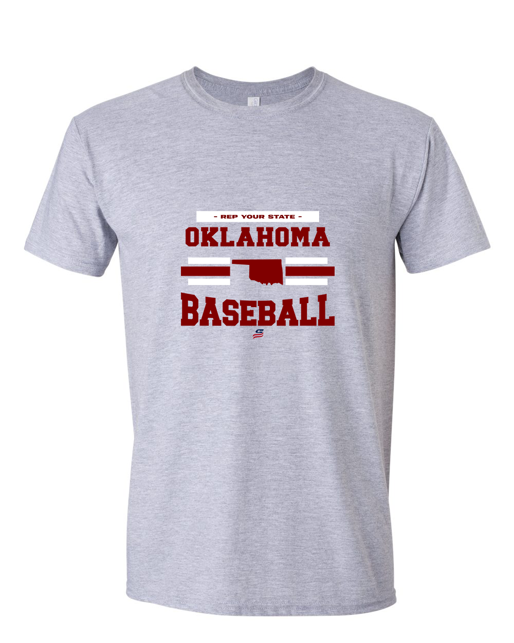 Oklahoma Maroon Logo2 Cotton T-Shirt