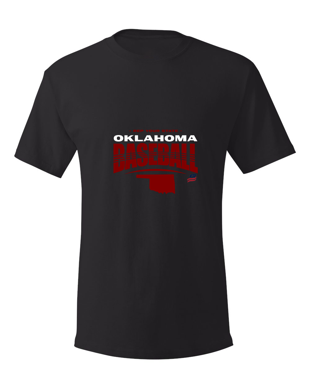 Oklahoma Maroon Logo4 Cotton T-Shirt