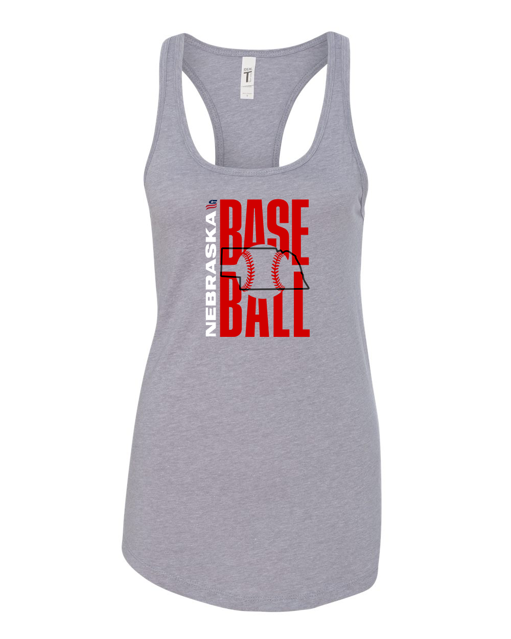 Nebraska Logo3 Cotton Cotton Tank Top