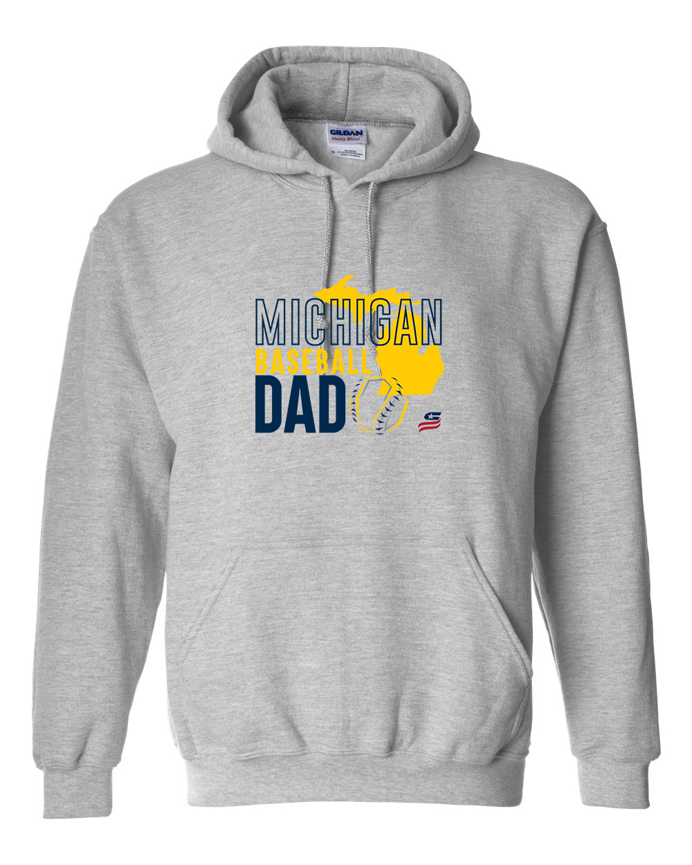 Michigan Dad Cotton Hoodie