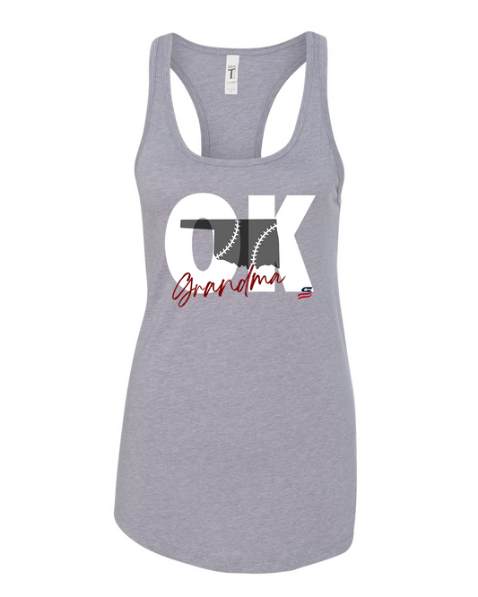 Oklahoma Maroon GrandmaCotton Cotton Tank Top