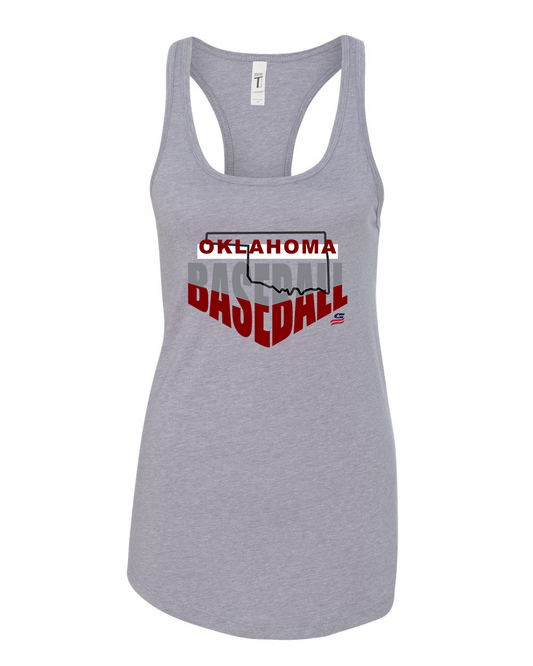 Oklahoma Maroon Logo1Cotton Cotton Tank Top