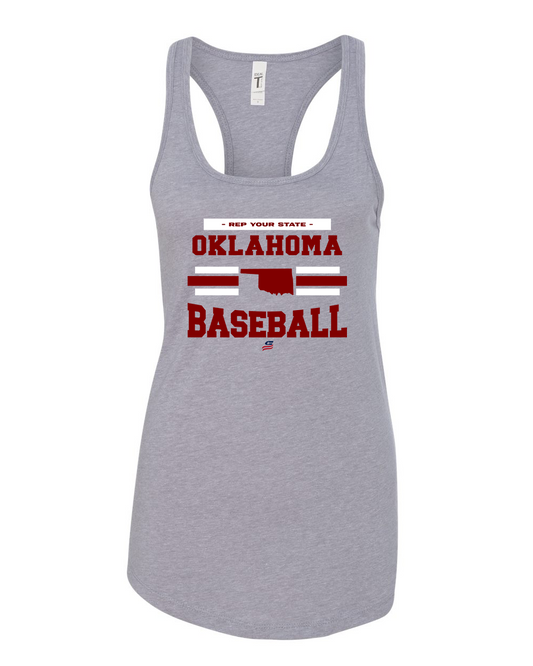 Oklahoma Maroon Logo2 Cotton Cotton Tank Top