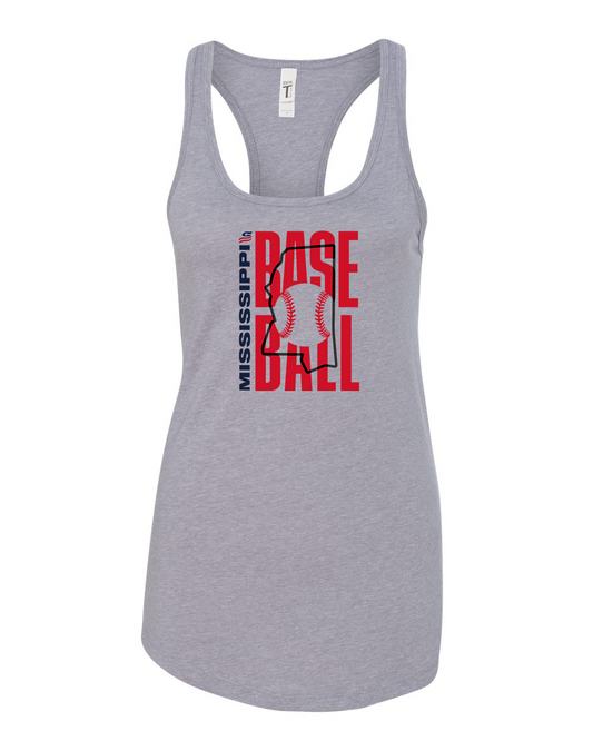 Mississippi Logo3 Cotton Cotton Tank Top