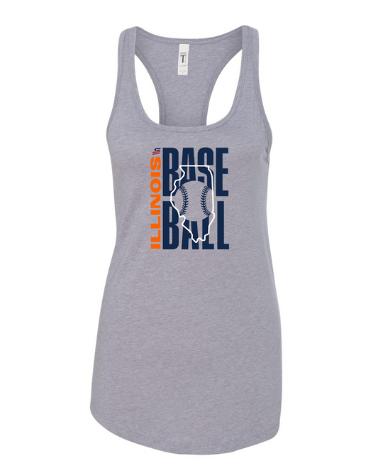 Illinois Logo3 Cotton Cotton Tank Top