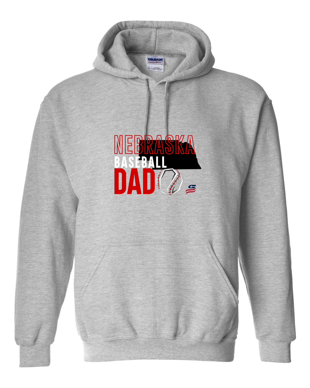 Nebraska Dad Cotton Hoodie