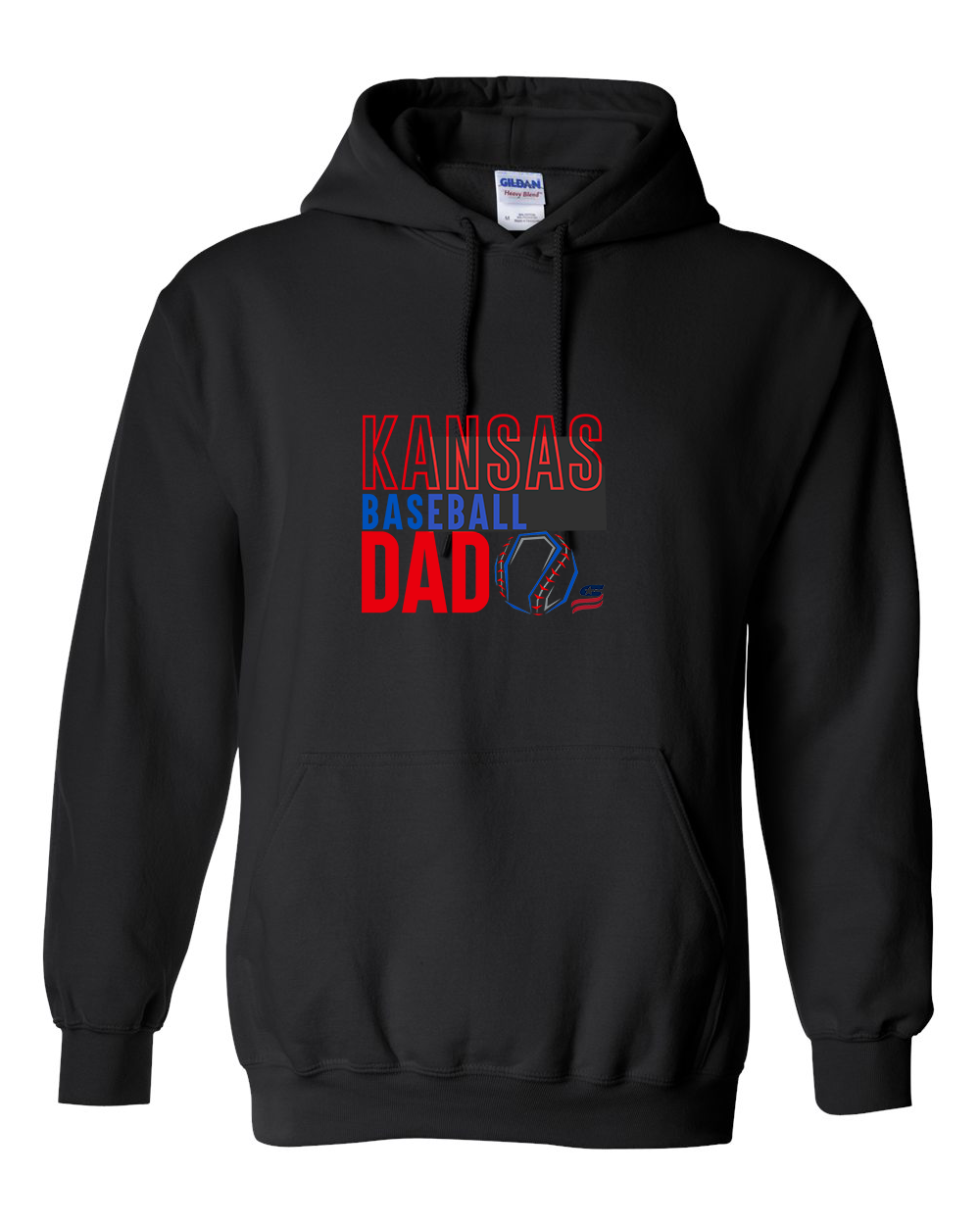 Kansas Dad Cotton Hoodie