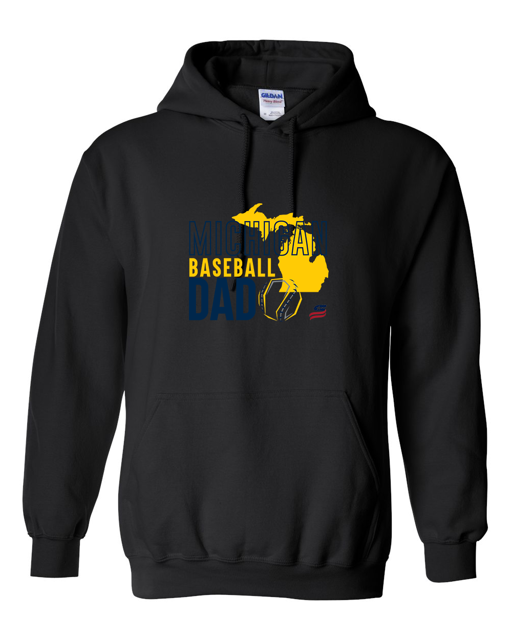 Michigan Dad Cotton Hoodie