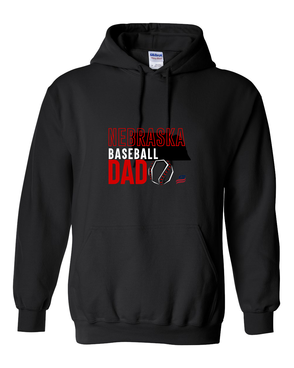 Nebraska Dad Cotton Hoodie