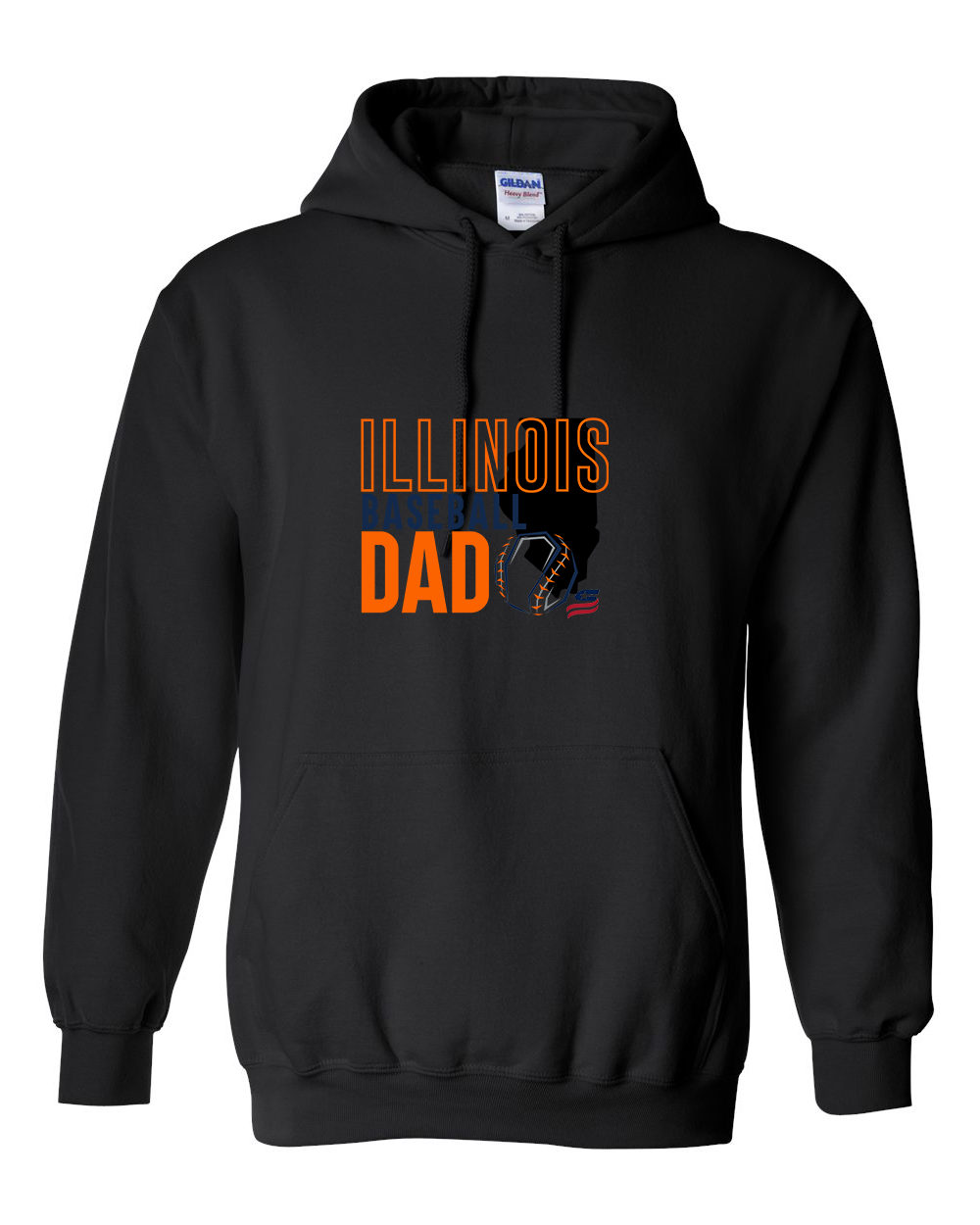 Illinois Dad Cotton Hoodie