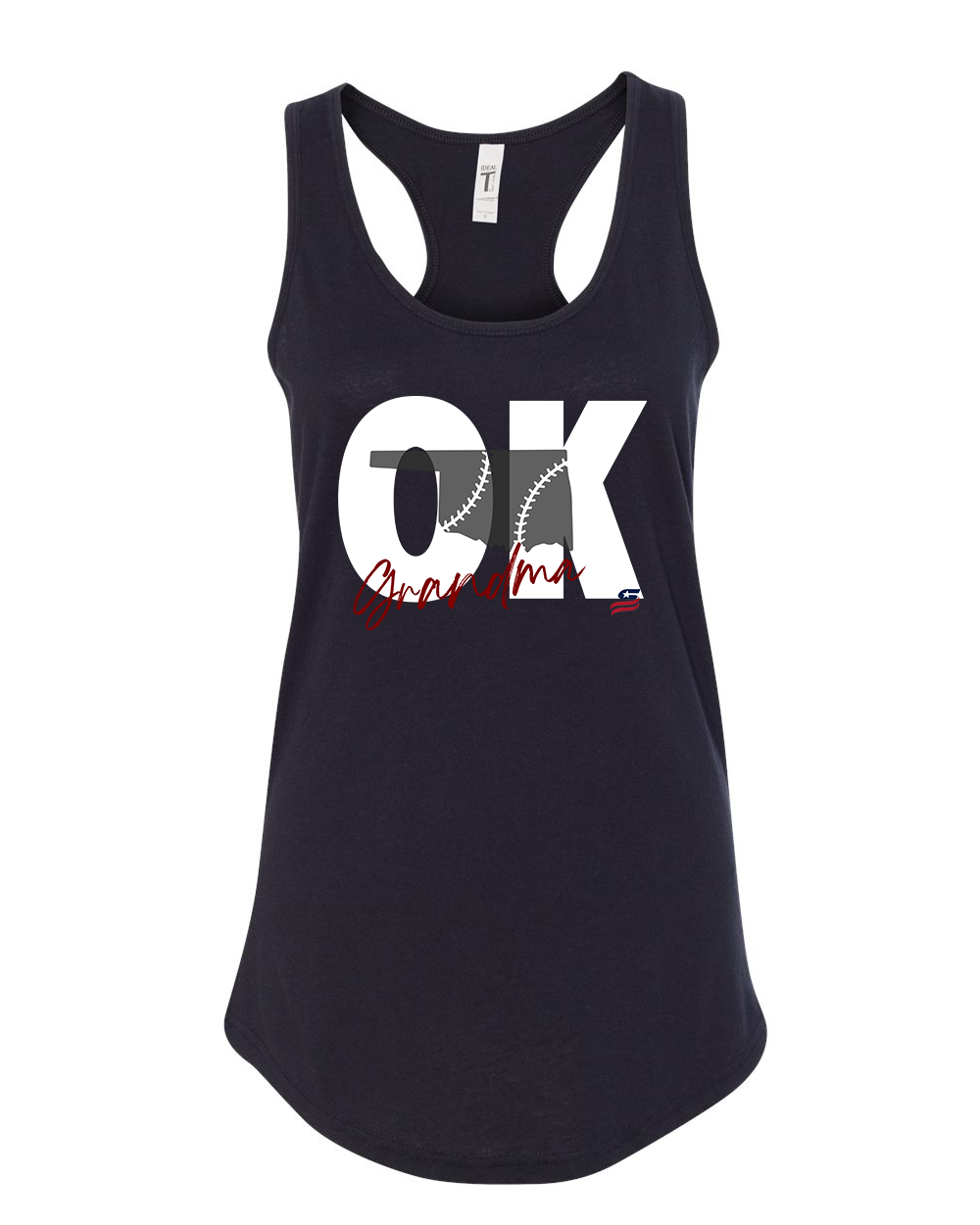 Oklahoma Maroon GrandmaCotton Cotton Tank Top