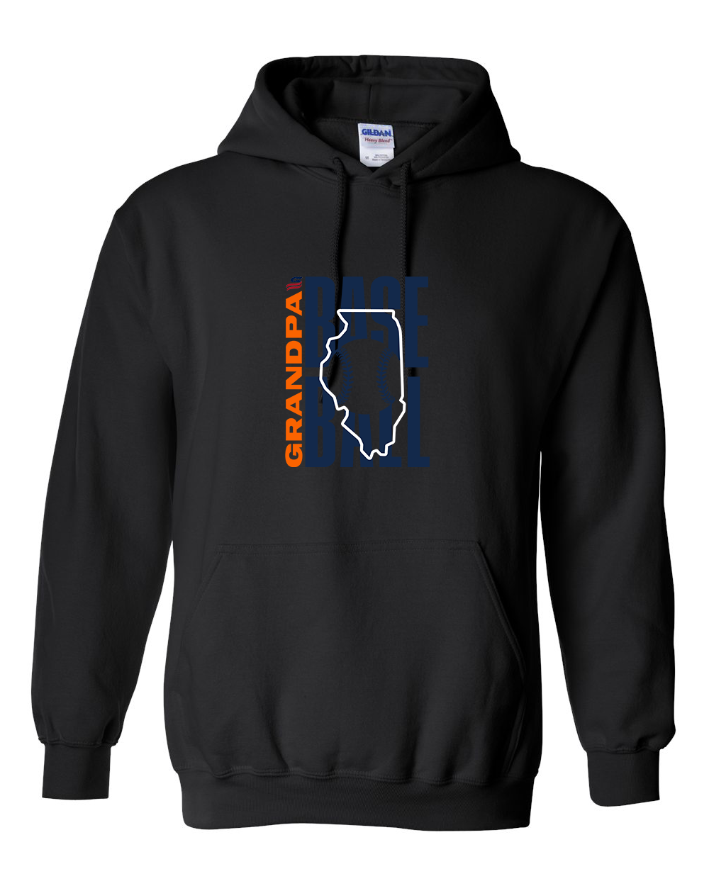 Illinois Grandpa Cotton Hoodie