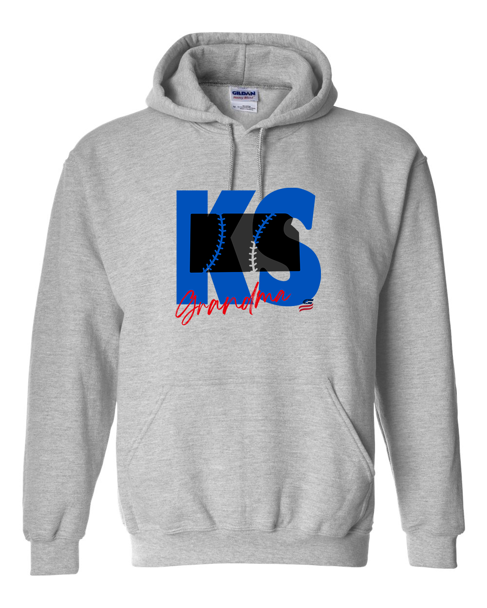 Kansas Grandma Cotton Hoodie