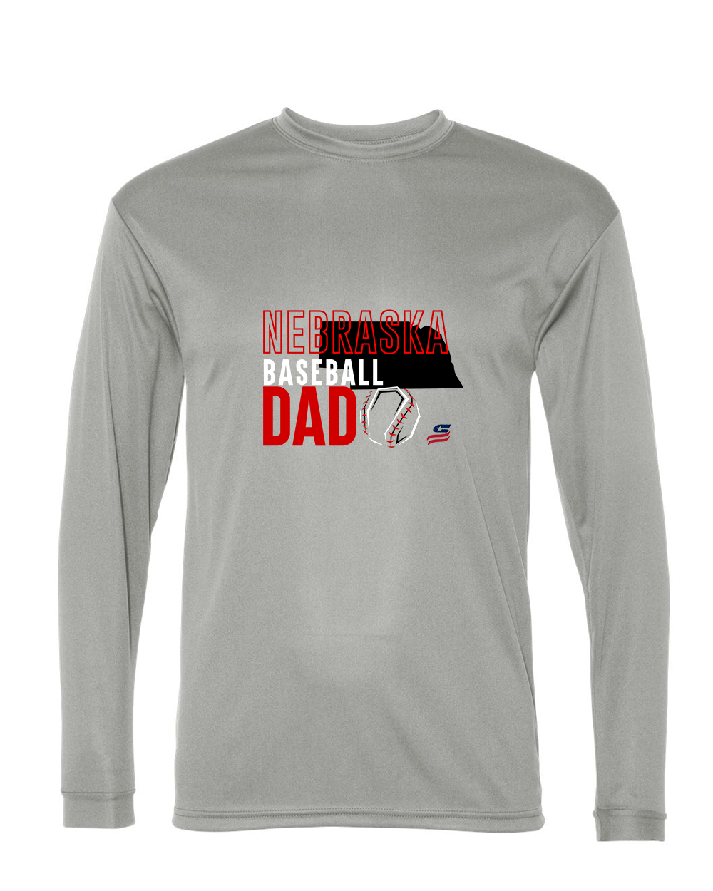 Nebraska Dad Dri Fit Long Sleeve Shirt