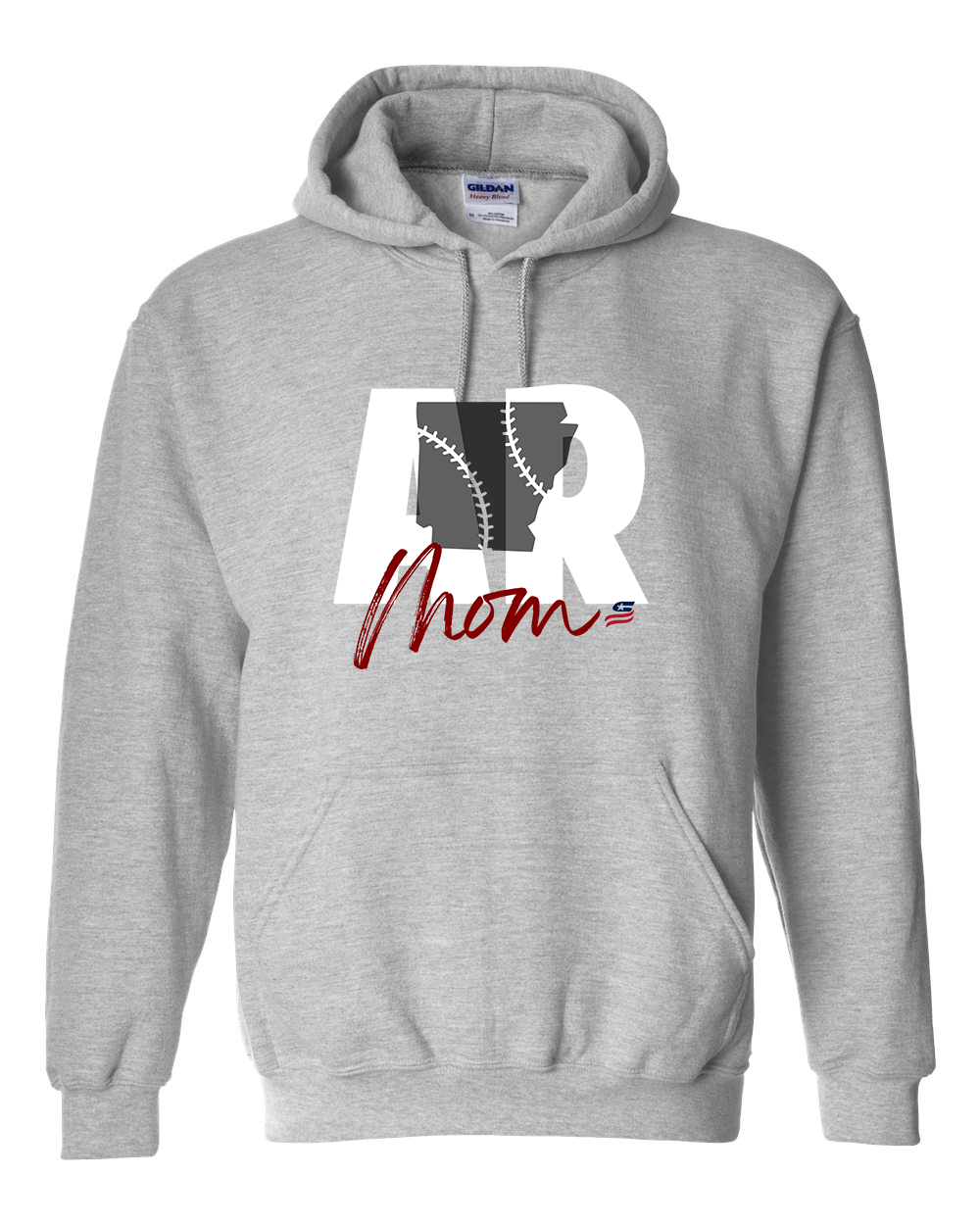 Arkansas Mom Cotton Hoodie