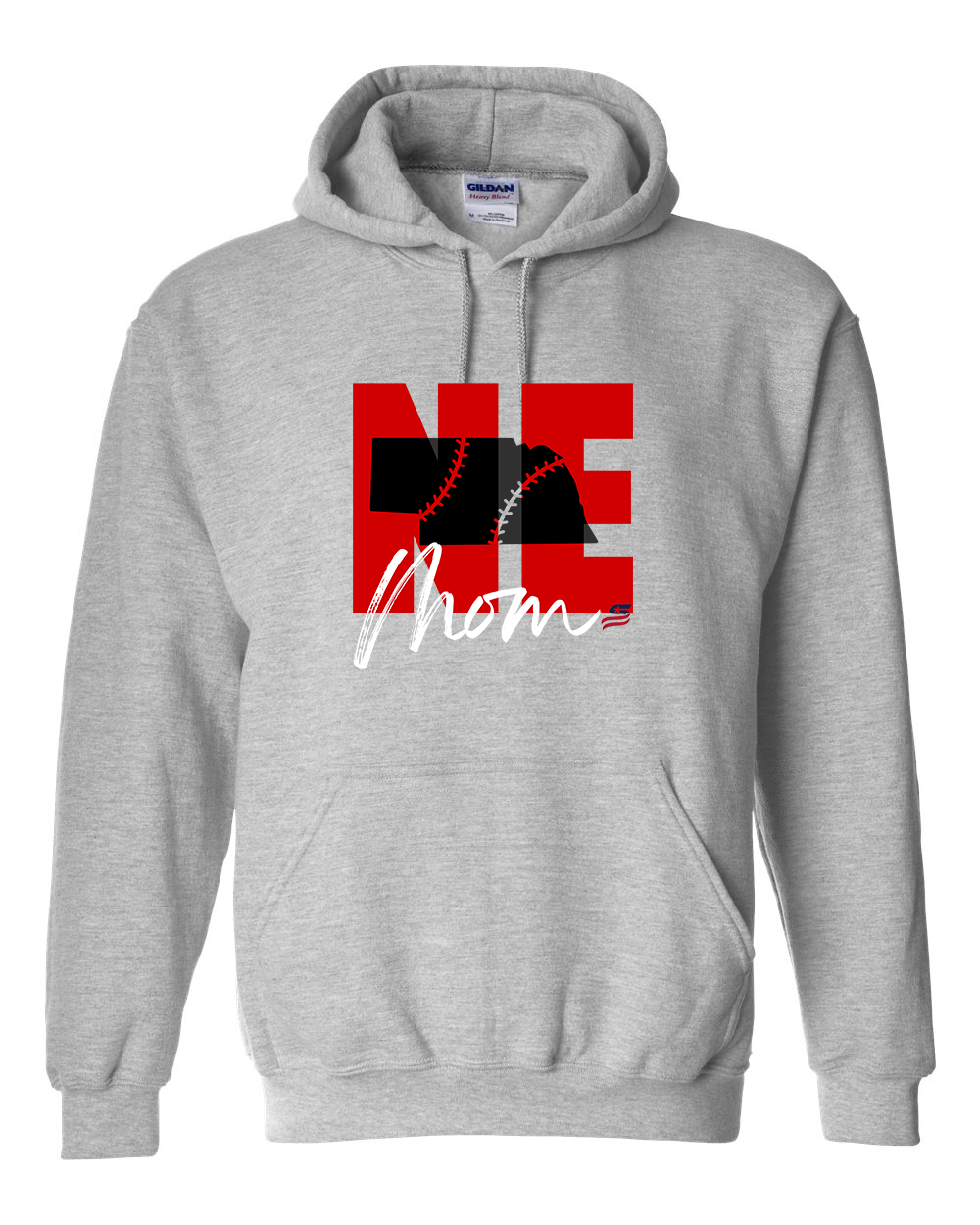 Nebraska Mom Cotton Hoodie