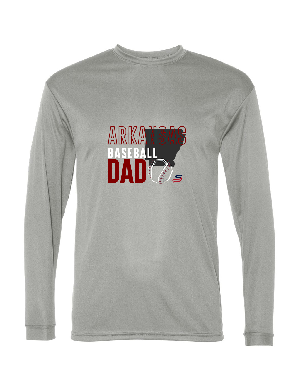 Arkansas Dad Dri Fit Long Sleeve Shirt