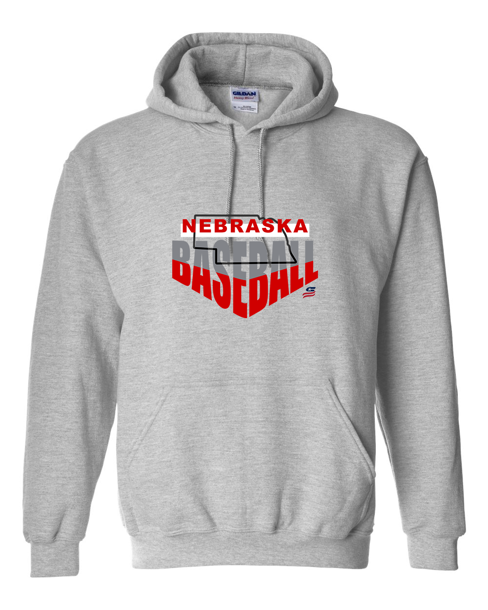 Nebraska Logo1 Cotton Hoodie