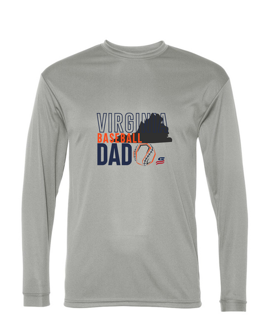 Virginia Dad Dri Fit Long Sleeve Shirt