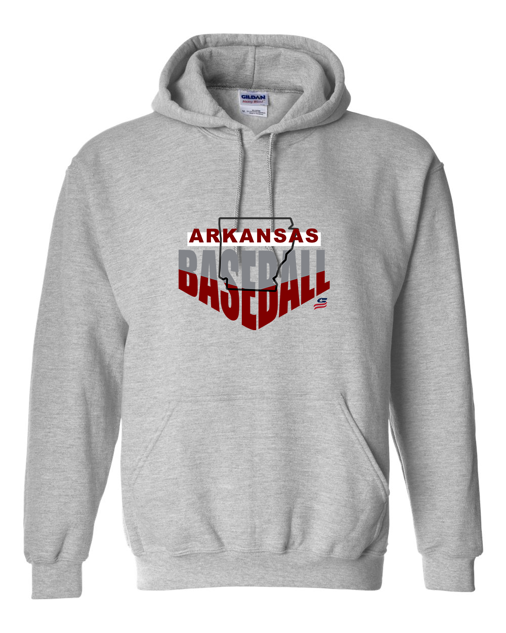 Arkansas Logo1 Cotton Hoodie