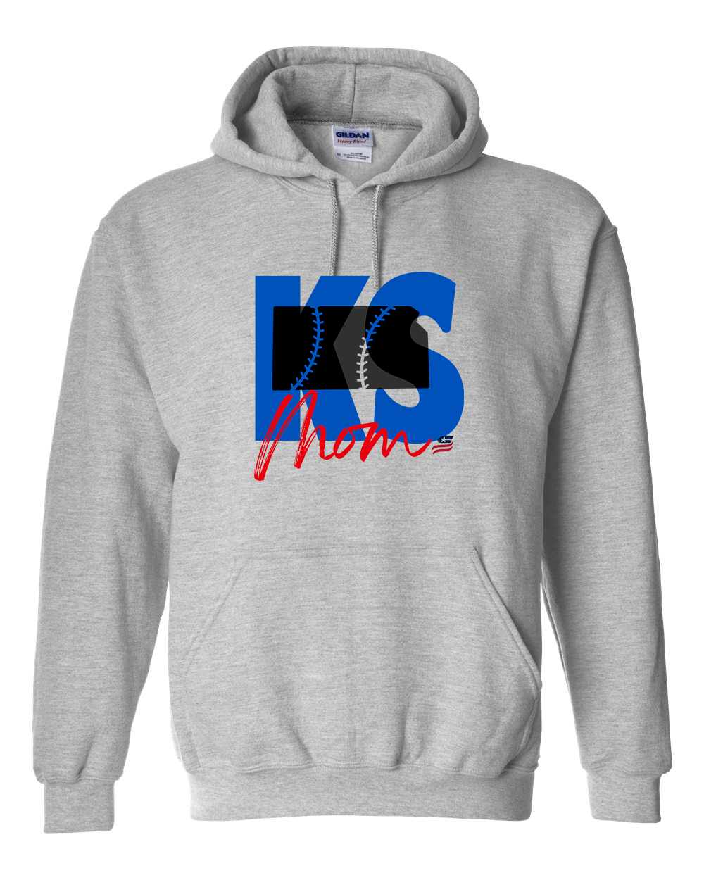 Kansas Mom Cotton Hoodie