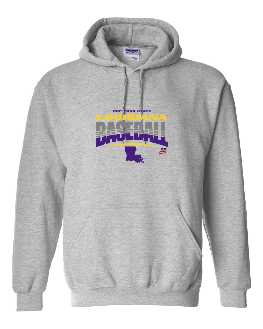 Louisiana Logo4 Cotton Hoodie