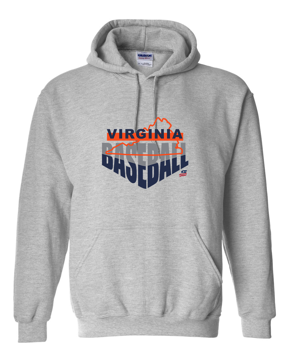 Virginia Logo1 Cotton Hoodie