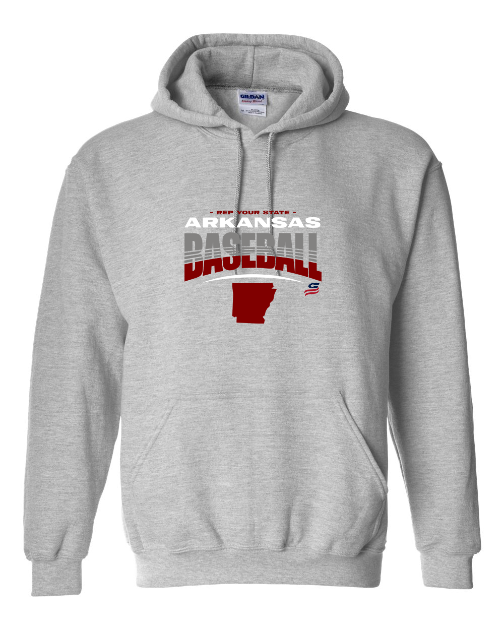 Arkansas Logo4 Cotton Hoodie