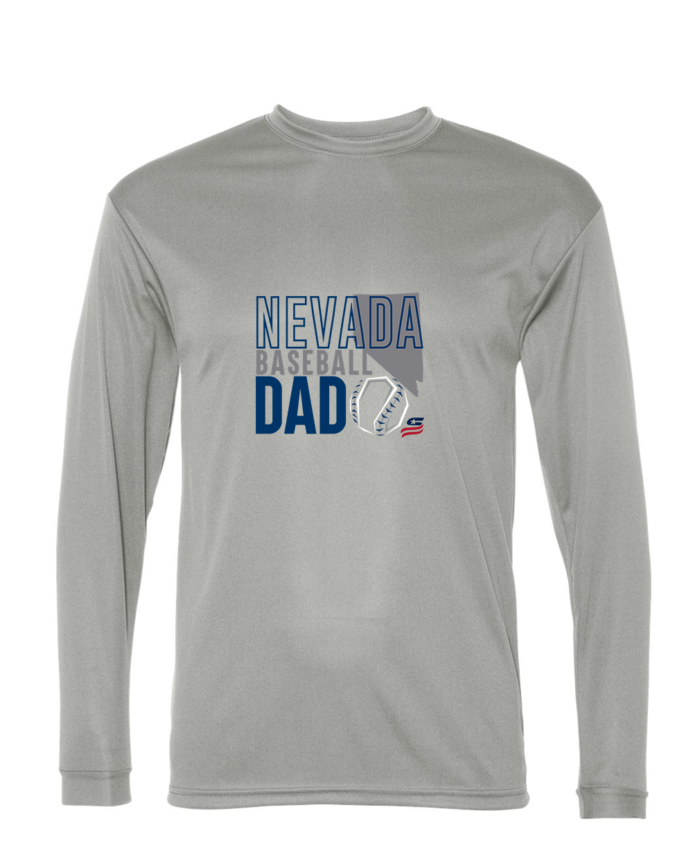 Nevada Dad Dri Fit Long Sleeve Shirt