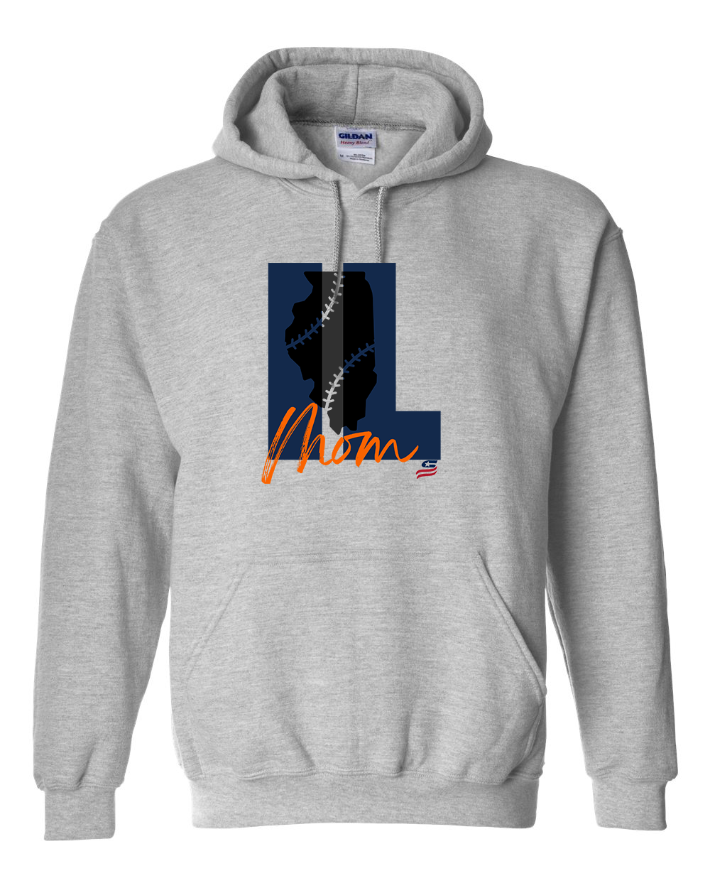 Illinois Mom Cotton Hoodie