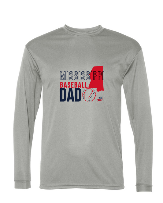 Mississippi Dad Dri Fit Long Sleeve Shirt