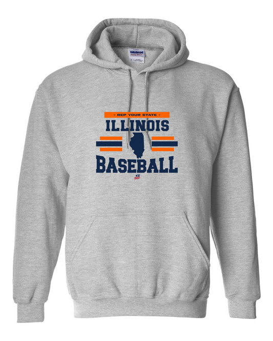 Illinois Logo2 Cotton Hoodie