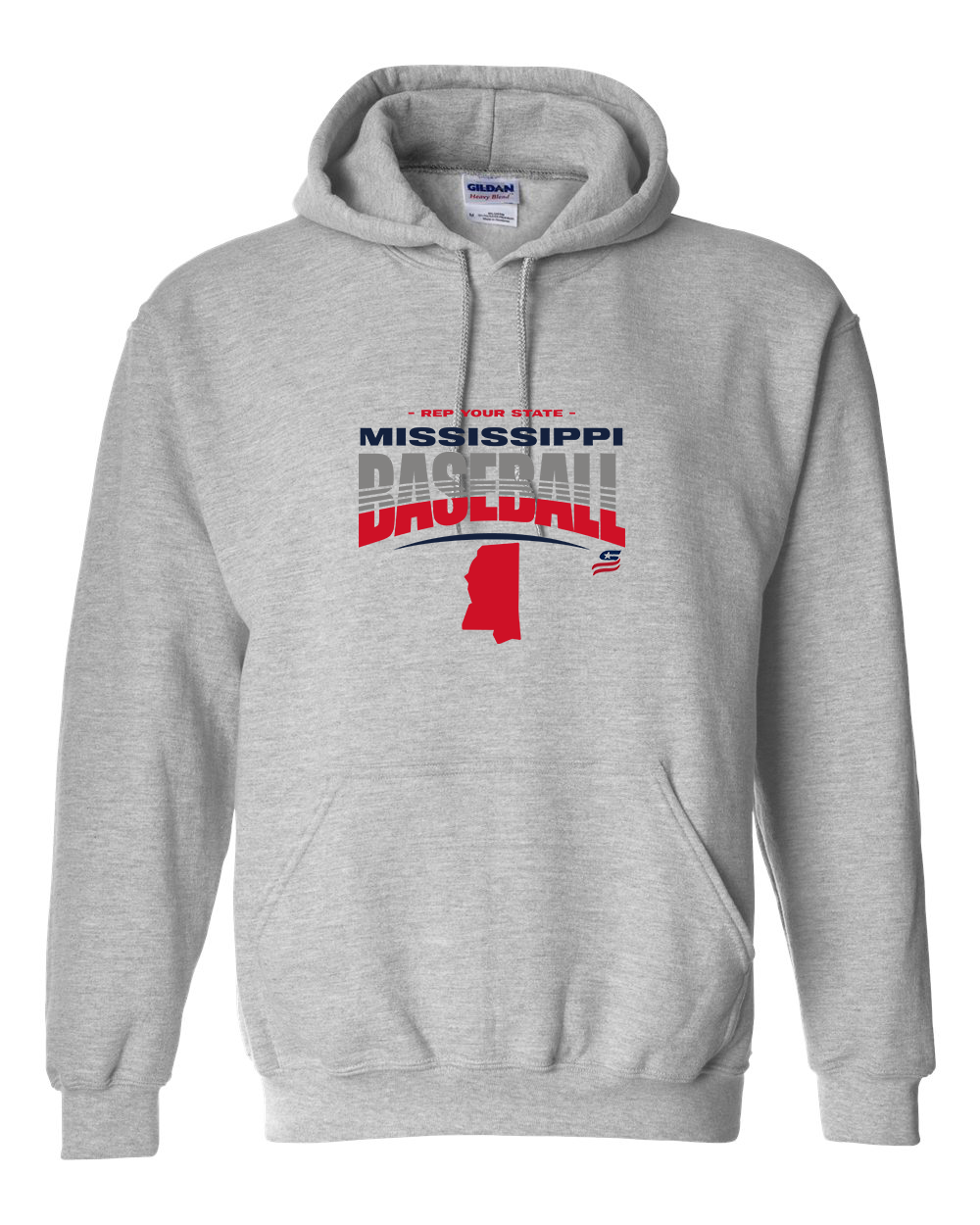 Mississippi Logo4 Cotton Hoodie