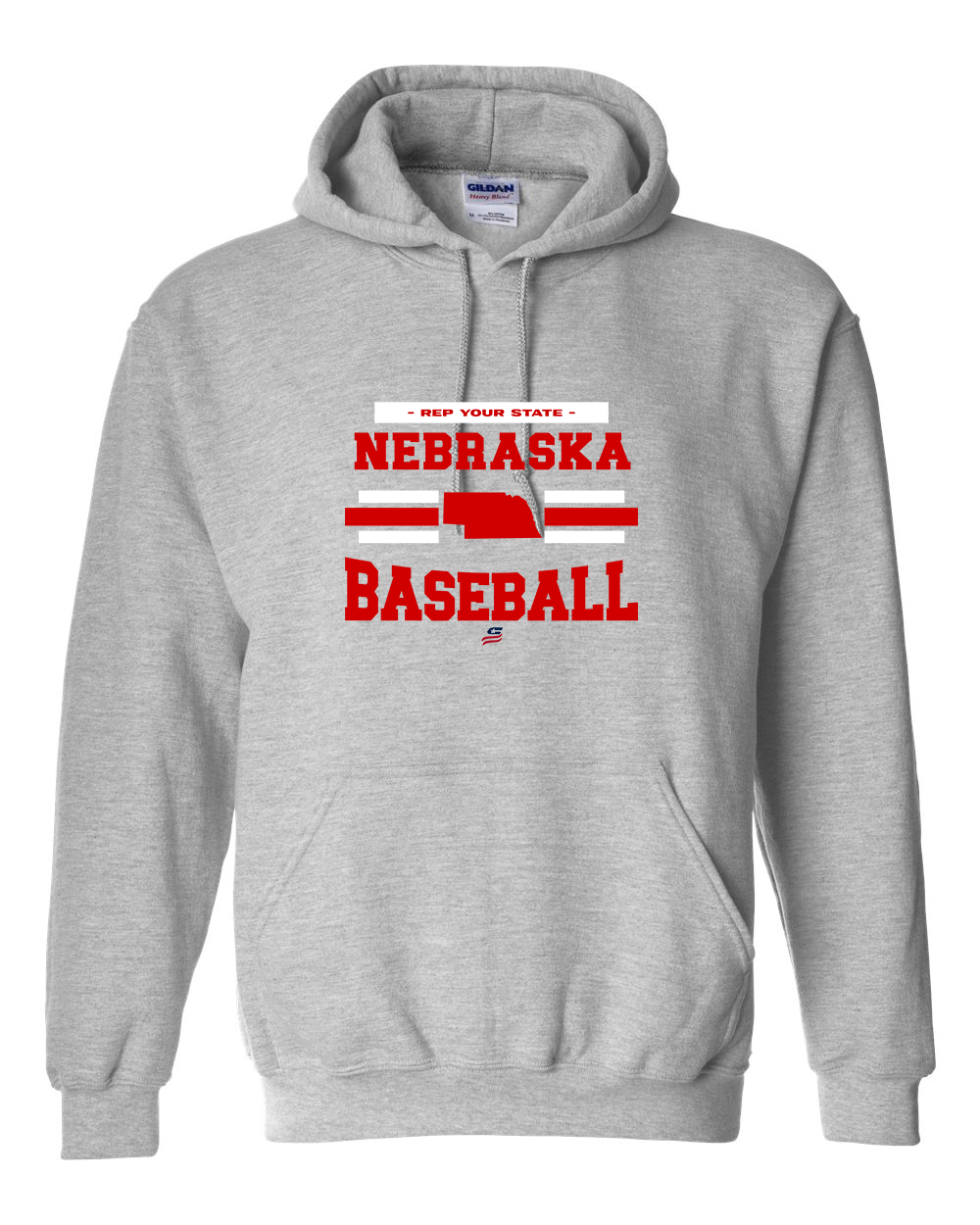 Nebraska Logo2 Cotton Hoodie