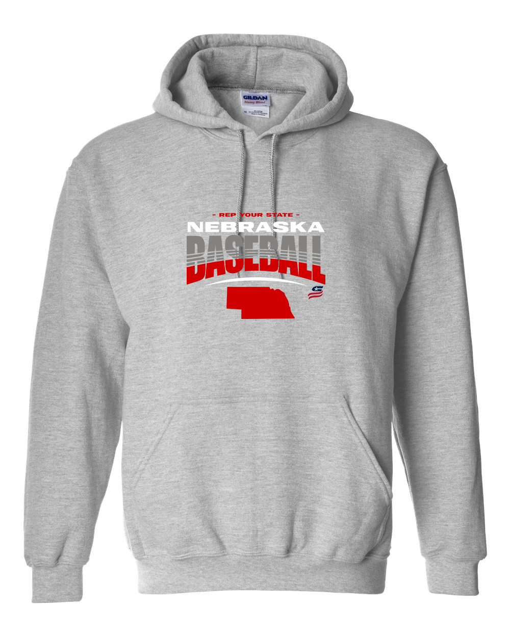 Nebraska Logo4 Cotton Hoodie