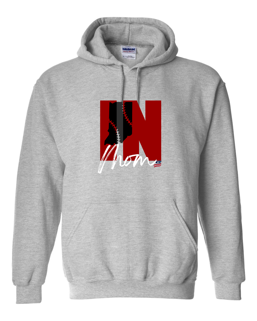 Indiana Mom Cotton Hoodie