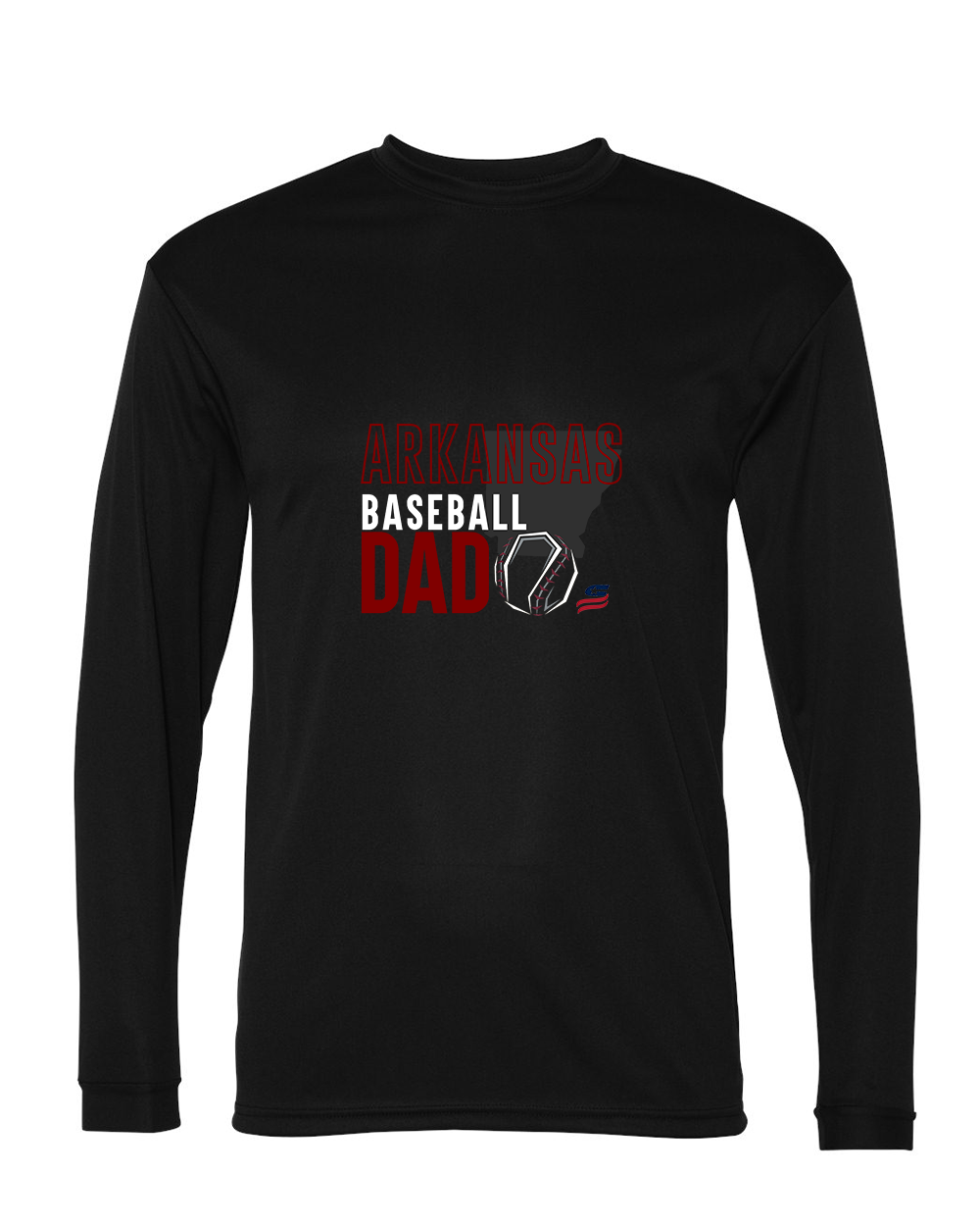 Arkansas Dad Dri Fit Long Sleeve Shirt