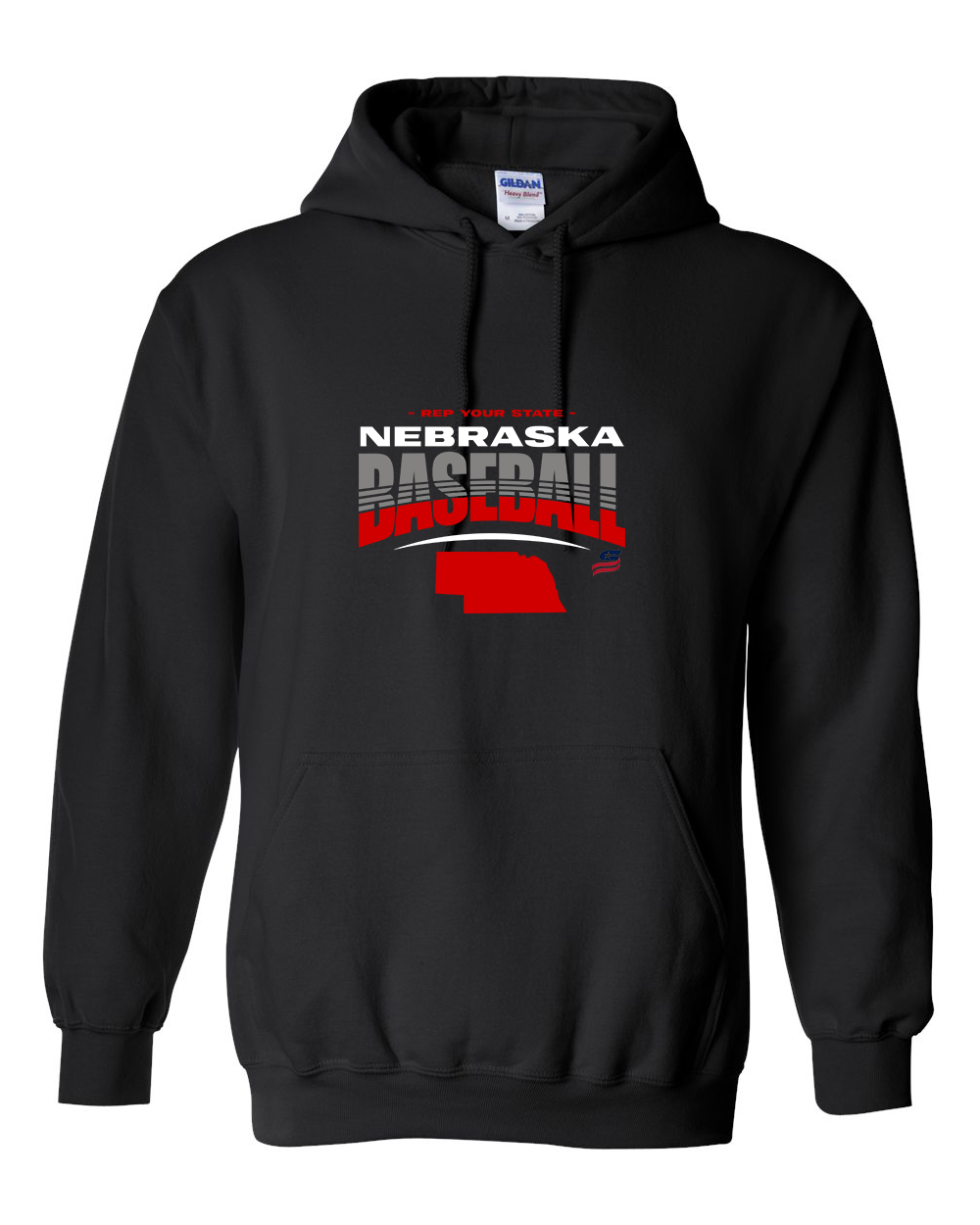 Nebraska Logo4 Cotton Hoodie