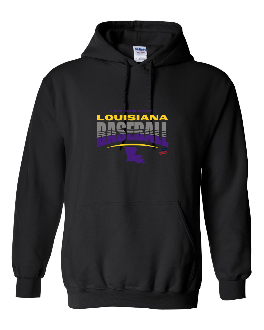 Louisiana Logo4 Cotton Hoodie