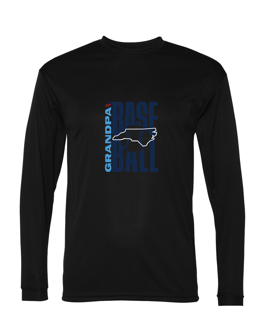 North Carolina Grandpa Dri Fit Long Sleeve Shirt