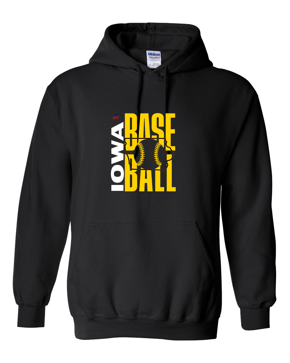 Iowa Logo3 Cotton Hoodie