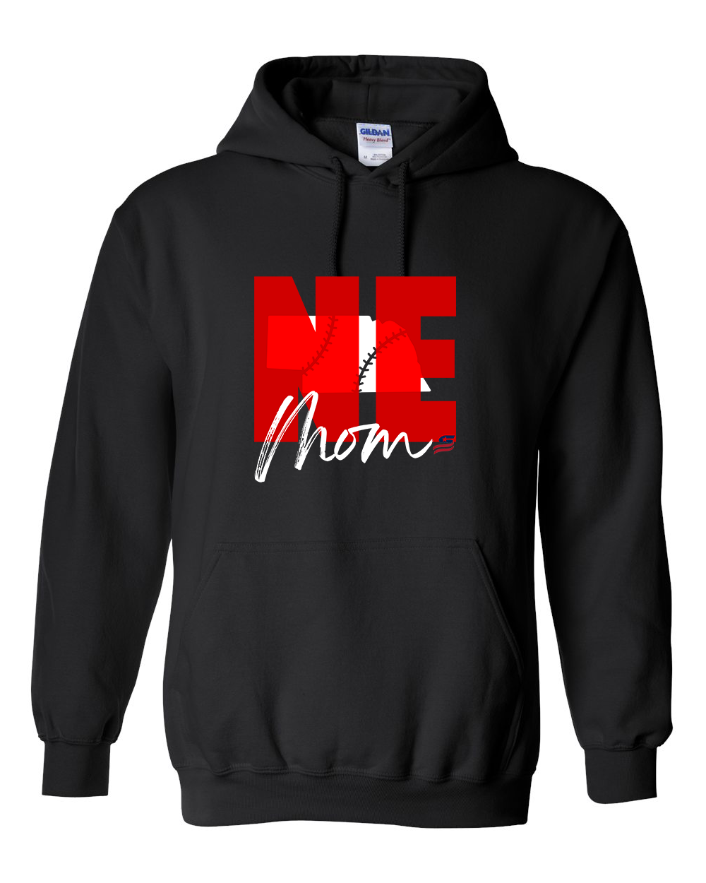 Nebraska Mom Cotton Hoodie