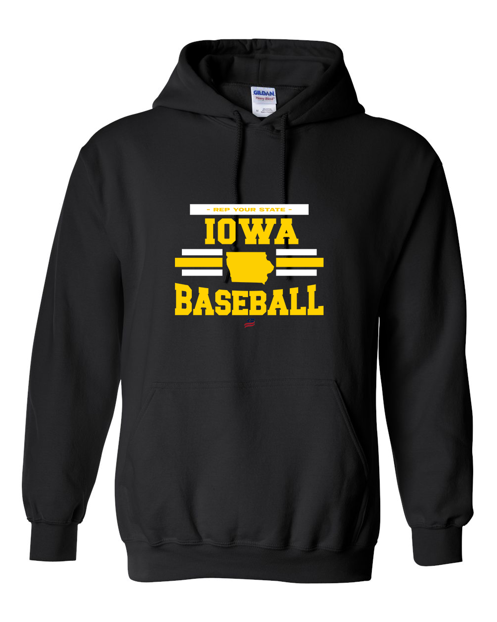 Iowa Logo2 Cotton Hoodie