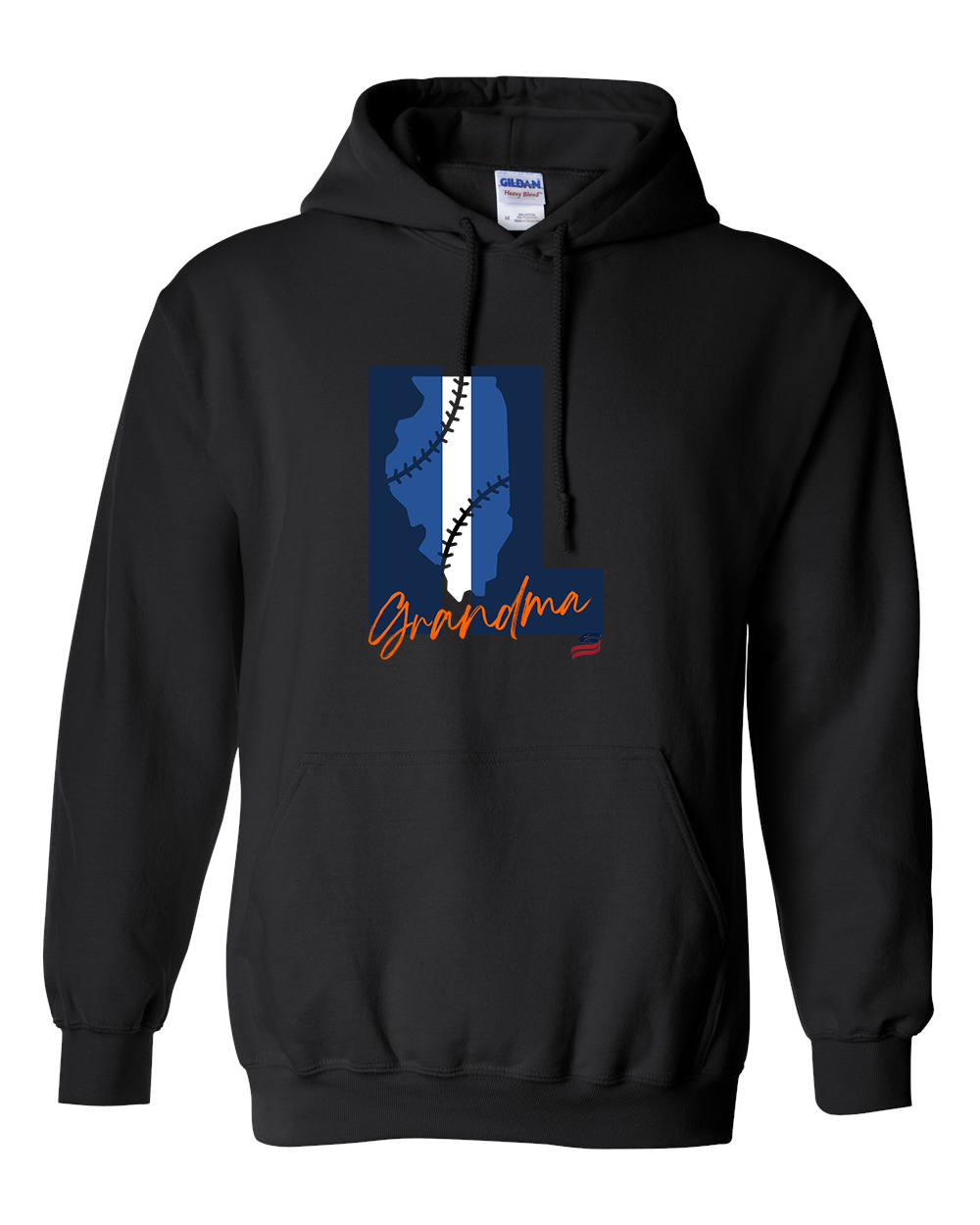 Illinois Grandma Cotton Hoodie