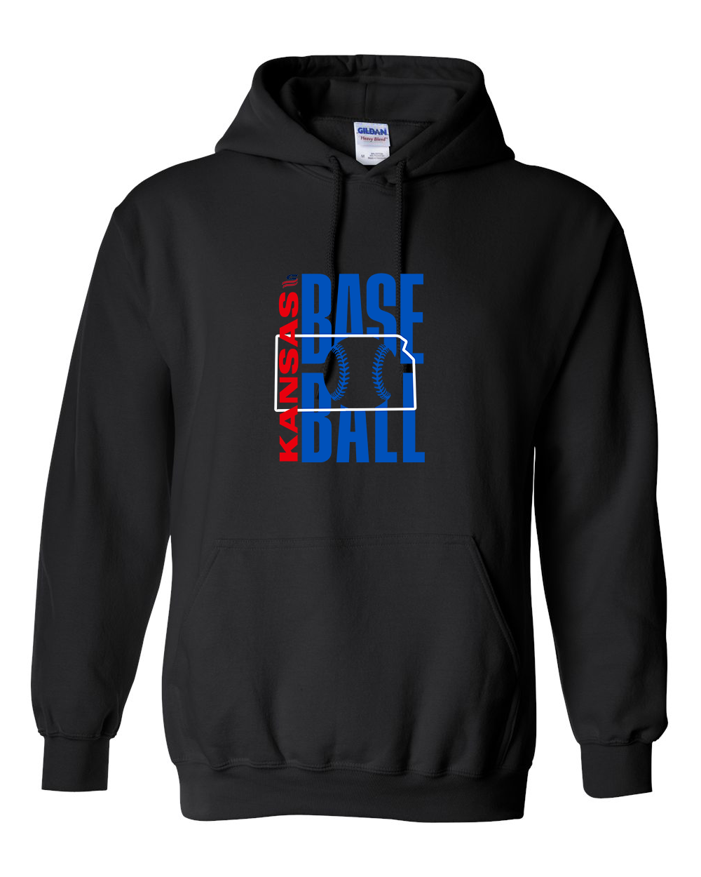 Kansas Logo3 Cotton Hoodie