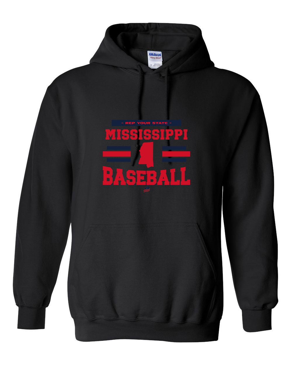 Mississippi Logo2 Cotton Hoodie