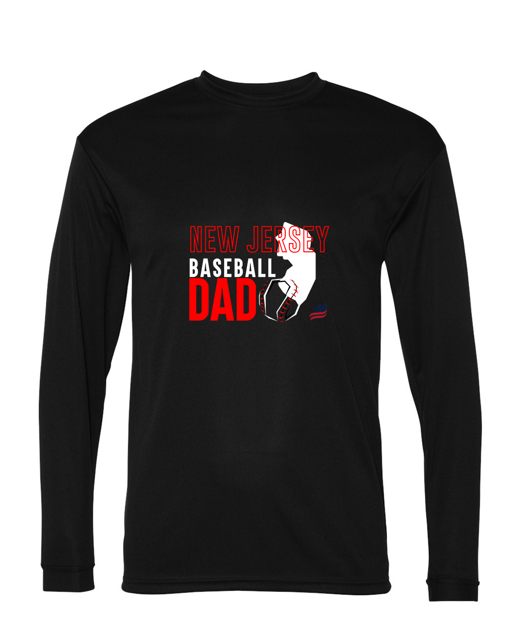 New Jersey Dad Dri Fit Long Sleeve Shirt