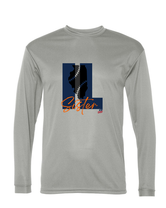 Illinois Sister Dri Fit Long Sleeve Shirt