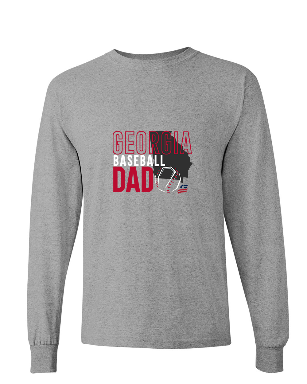 Georgia Dad Cotton Long Sleeve Shirt