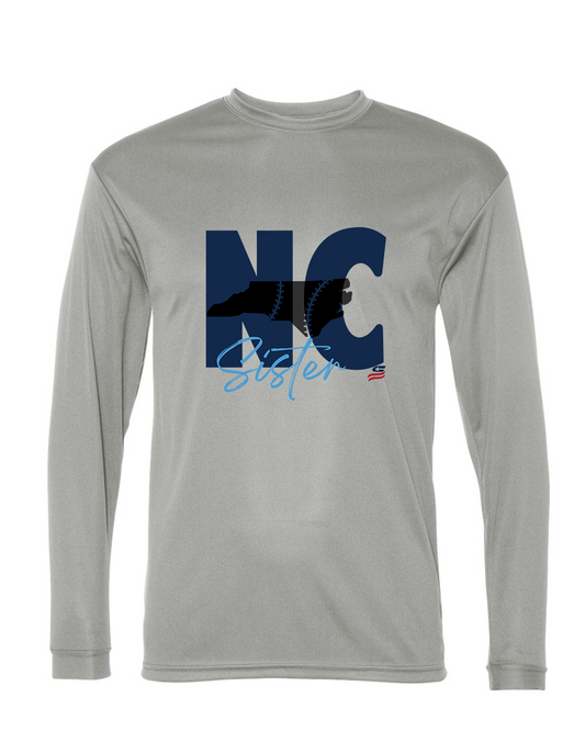 North Carolina Sister Dri Fit Long Sleeve Shirt